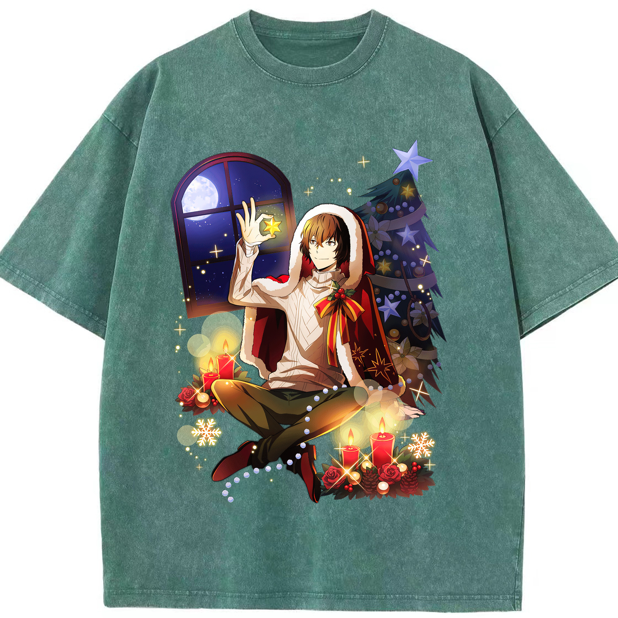 （画像用） 文豪ストレイドッグス Bungo Stray Dogs 綿100% ヴィンテージ風 半袖Tシャツ（フロントプリント）